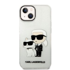 Karl Lagerfeld KLHCP14MHNKCTGT Apple iPhone 14Plus / 15 Plus 6,7" skaidrus kietas dėklas Gliter Karl&Choupet - Image 3