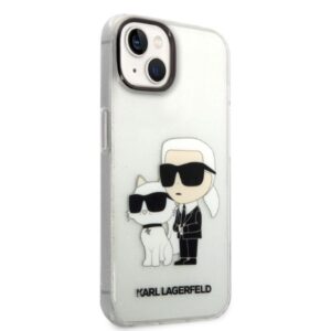 Karl Lagerfeld KLHCP14MHNKCTGT Apple iPhone 14Plus / 15 Plus 6,7" skaidrus kietas dėklas Gliter Karl&Choupet - Image 4