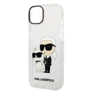 Karl Lagerfeld KLHCP14MHNKCTGT Apple iPhone 14Plus / 15 Plus 6,7" skaidrus kietas dėklas Gliter Karl&Choupet - Image 6