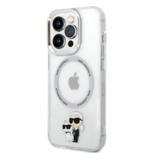Karl Lagerfeld KLHMP14LHNKCIT Apple iPhone 14 Pro 6,1" kietas dėklas skaidrus Iconic Karl&Choupette Magsafe - Image 2