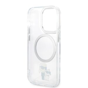 Karl Lagerfeld KLHMP14LHNKCIT Apple iPhone 14 Pro 6,1" kietas dėklas skaidrus Iconic Karl&Choupette Magsafe - Image 7