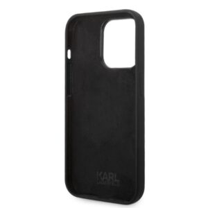 Karl Lagerfeld KLHCP14LSNIKBCK Apple iPhone 14 Pro 6,1" kietas dėklas juodos spalvos Silicone Ikonik - Image 7