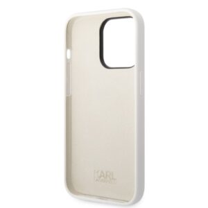 Karl Lagerfeld KLHCP14XSNIKBCH Apple iPhone 14 Pro Max 6,7" kietas dėklas baltos spalvos Silicone Ikonik - Image 7