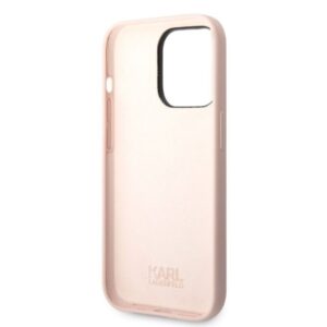 Karl Lagerfeld KLHCP14XSNIKBCP Apple iPhone 14 Pro Max 6,7" kietas dėklas rožinės spalvos Silicone Ikonik - Image 7