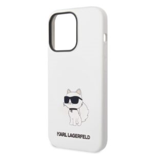 Karl Lagerfeld KLHCP14XSNCHBCH Apple iPhone 14 Pro Max 6,7" kietas dėklas baltos spalvos Silicone Choupette - Image 6