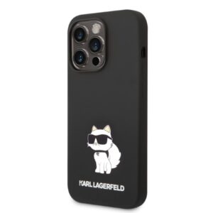 Karl Lagerfeld KLHCP14XSNCHBCK Apple iPhone 14 Pro Max 6,7" kietas dėklas juodos spalvos Silicone Choupette - Image 2