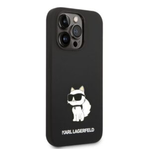 Karl Lagerfeld KLHCP14XSNCHBCK Apple iPhone 14 Pro Max 6,7" kietas dėklas juodos spalvos Silicone Choupette - Image 4