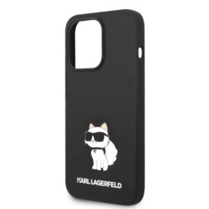 Karl Lagerfeld KLHCP14XSNCHBCK Apple iPhone 14 Pro Max 6,7" kietas dėklas juodos spalvos Silicone Choupette - Image 6