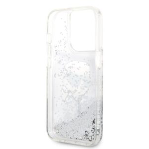 Karl Lagerfeld KLHCP14XLNKHCH Apple iPhone 14 Pro Max 6,7" silver kietas dėklas Glitter Karl Head - Image 7