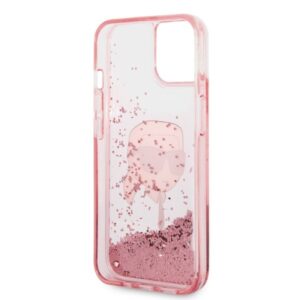Karl Lagerfeld KLHCP14MLNKHCP Apple iPhone 14 Plus / 15 Plus 6,7" rožinės spalvos kietas dėklas Glitter Karl Head - Image 7
