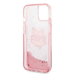 Karl Lagerfeld KLHCP14MLNCHCP Apple iPhone 14 Plus / 15 Plus 6,7" rožinės spalvos kietas dėklas Glitter Choupette He - Image 7