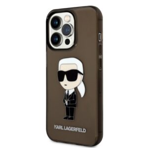 Karl Lagerfeld KLHCP14XHNIKTCK Apple iPhone 14 Pro Max 6,7" juodos spalvos kietas dėklas Ikonik Karl Lagerfeld - Image 2