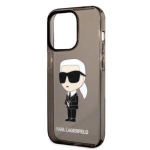 Karl Lagerfeld KLHCP14XHNIKTCK Apple iPhone 14 Pro Max 6,7" juodos spalvos kietas dėklas Ikonik Karl Lagerfeld - Image 6