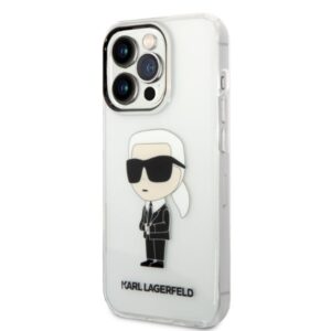 Karl Lagerfeld KLHCP14XHNIKTCT Apple iPhone 14 Pro Max 6,7" skaidrus kietas dėklas Ikonik Karl Lagerfeld - Image 2