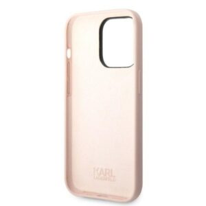 Karl Lagerfeld KLHCP14LSNIKBCP Apple iPhone 14 Pro 6,1" kietas dėklas rožinės spalvos Silicone Ikonik - Image 7