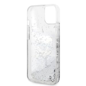 Karl Lagerfeld KLHCP14MLNKHCH Apple iPhone 14 Plus / 15 Plus 6,7" silver kietas dėklas Glitter Karl Head - Image 7