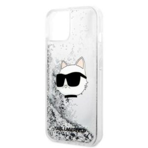 Karl Lagerfeld KLHCP14MLNCHCS Apple iPhone 14 Plus / 15 Plus 6,7" silver kietas dėklas Glitter Choupette - Image 6