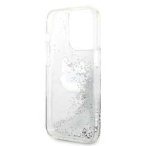 Karl Lagerfeld KLHCP14LLNCHCS Apple iPhone 14 Pro 6,1" silver kietas dėklas Glitter Choupette Head - Image 7