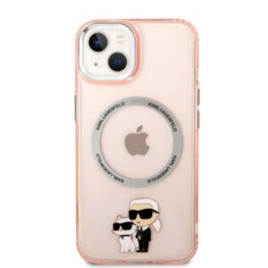Karl Lagerfeld KLHMP14MHNKCIP Apple iPhone 14 Plus / 15 Plus 6,7" kietas dėklas rožinės spalvos Iconic Karl&Choupett - Image 3