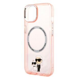 Karl Lagerfeld KLHMP14MHNKCIP Apple iPhone 14 Plus / 15 Plus 6,7" kietas dėklas rožinės spalvos Iconic Karl&Choupett - Image 6