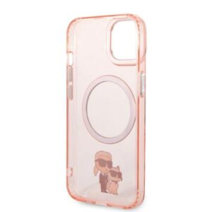 Karl Lagerfeld KLHMP14MHNKCIP Apple iPhone 14 Plus / 15 Plus 6,7" kietas dėklas rožinės spalvos Iconic Karl&Choupett - Image 7
