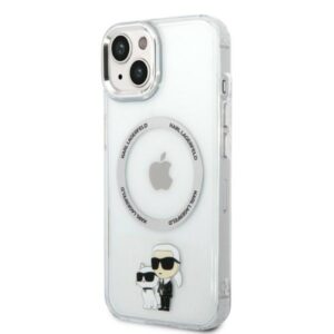 Karl Lagerfeld KLHMP14MHNKCIT Apple iPhone 14 Plus/ 15 Plus 6,7" kietas dėklas skaidrus Iconic Karl&Choupett - Image 2