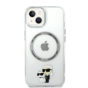 Karl Lagerfeld KLHMP14MHNKCIT Apple iPhone 14 Plus/ 15 Plus 6,7" kietas dėklas skaidrus Iconic Karl&Choupett - Image 3