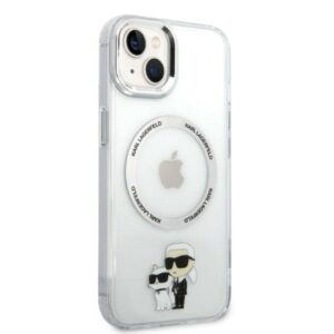 Karl Lagerfeld KLHMP14MHNKCIT Apple iPhone 14 Plus/ 15 Plus 6,7" kietas dėklas skaidrus Iconic Karl&Choupett - Image 4