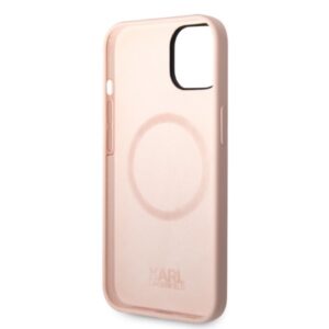 Karl Lagerfeld KLHMP14MSNIKBCP Apple iPhone 14 Plus / 15 Plus 6,7" kietas dėklas rožinės spalvos Silicone Ikonik Mag - Image 7