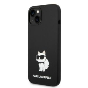 Karl Lagerfeld KLHMP14MSNCHBCK Apple iPhone 14 Plus/ 15 Plus 6,7" kietas dėklasjuodos spalvos Silicone Choupette MagSafe - Image 2