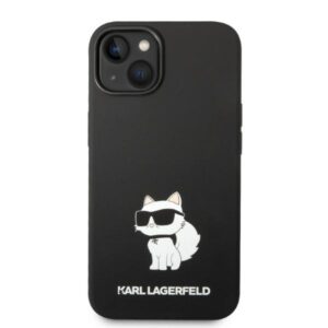Karl Lagerfeld KLHMP14MSNCHBCK Apple iPhone 14 Plus/ 15 Plus 6,7" kietas dėklasjuodos spalvos Silicone Choupette MagSafe - Image 3