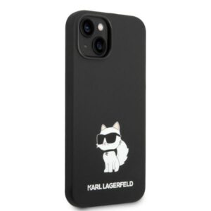 Karl Lagerfeld KLHMP14MSNCHBCK Apple iPhone 14 Plus/ 15 Plus 6,7" kietas dėklasjuodos spalvos Silicone Choupette MagSafe - Image 4