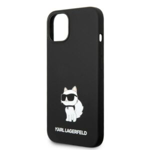 Karl Lagerfeld KLHMP14MSNCHBCK Apple iPhone 14 Plus/ 15 Plus 6,7" kietas dėklasjuodos spalvos Silicone Choupette MagSafe - Image 6