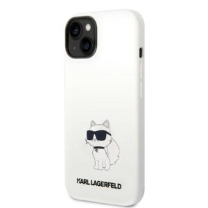 Karl Lagerfeld KLHMP14MSNCHBCH Apple iPhone 14 Plus /15 Plus 6,7" kietas dėklasbaltos spalvos Silicone Choupette MagSafe - Image 2