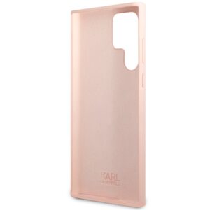 Karl Lagerfeld KLHCS23LSNIKBCP Samsung Galaxy S23 Ultra S918 kietas dėklas rožinės spalvos Silicone Ikonik - Image 7