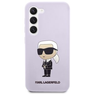Karl Lagerfeld KLHCS23MSNIKBCU S23+ S916 kietas dėklas violetinės spalvos Silicone Ikonik - Image 3