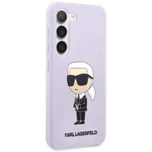 Karl Lagerfeld KLHCS23MSNIKBCU S23+ S916 kietas dėklas violetinės spalvos Silicone Ikonik - Image 4