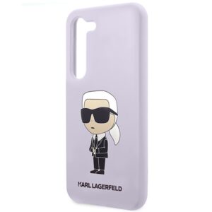 Karl Lagerfeld KLHCS23MSNIKBCU S23+ S916 kietas dėklas violetinės spalvos Silicone Ikonik - Image 6