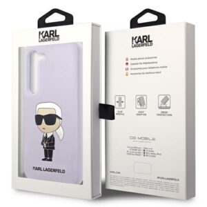 Karl Lagerfeld KLHCS23MSNIKBCU S23+ S916 kietas dėklas violetinės spalvos Silicone Ikonik - Image 8