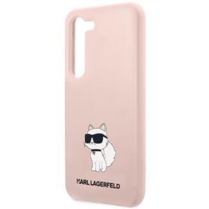 Karl Lagerfeld KLHCS23SSNCHBCP S23 S911 kietas dėklas rožinės spalvos Silicone Choupette - Image 6