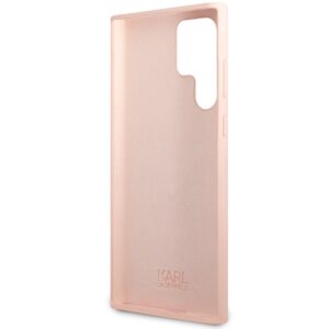 Karl Lagerfeld KLHCS23LSNCHBCP S23 Ultra S918 kietas dėklas rožinės spalvos Silicone Choupette - Image 7