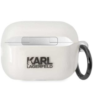 Karl Lagerfeld KLAP2HNIKTCT Airpods Pro 2 (2022/2023) dėklas skaidrus Ikonik Karl Lagerfeld - Image 2
