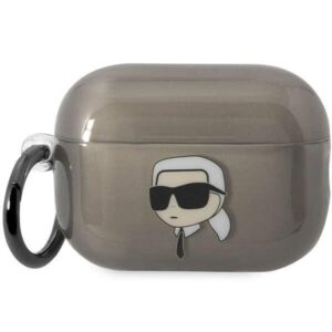 Karl Lagerfeld KKLAP2HNIKTCK Airpods Pro 2 (2022/2023) dėklas juodos spalvos Ikonik Karl Lagerfeld - Image 1