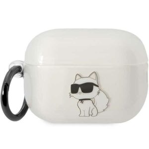 Karl Lagerfeld KLAP2HNCHTCT Airpods Pro 2 (2022/2023) dėklas skaidrus Ikonik Choupette