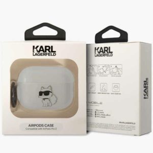 Karl Lagerfeld KLAP2HNCHTCT Airpods Pro 2 (2022/2023) dėklas skaidrus Ikonik Choupette - Image 4