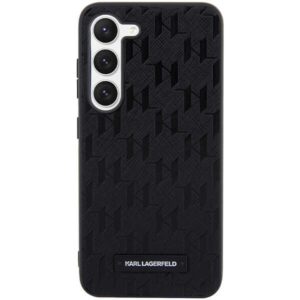 Karl Lagerfeld KLHCS23SSAKLHPK S23 S911 kietas dėklas juodos spalvos Saffiano Mono Metal Logo - Image 3