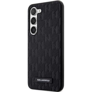 Karl Lagerfeld KLHCS23MSAKLHPK S23+ S916 kietas dėklas juodos spalvos Saffiano Mono Metal Logo - Image 2