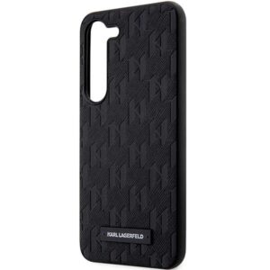 Karl Lagerfeld KLHCS23MSAKLHPK S23+ S916 kietas dėklas juodos spalvos Saffiano Mono Metal Logo - Image 6