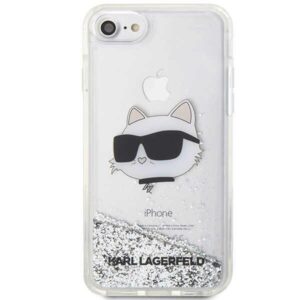 Karl Lagerfeld KLHCI8LNCHCS Apple iPhone 7/8/SE 2020 / SE 2022 silver kietas dėklas Glitter Choupette H - Image 3