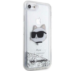 Karl Lagerfeld KLHCI8LNCHCS Apple iPhone 7/8/SE 2020 / SE 2022 silver kietas dėklas Glitter Choupette H - Image 4